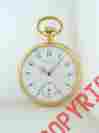 Circa1891 Patek Philippe Pocket Watch Engraved 18k Yellow Gold W Coa 15k Value
