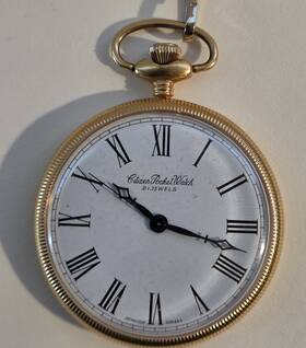 028144k Citizen Manual Hand-winding Pocket Watch 21 Jewels Vintage 1975-1976 Excellent