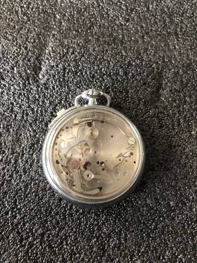 655648 Clebar Vintage Watch Company Pocket Swiss Case And Movement For Parts