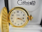 Colibri Goldtone White Face Pocket Watch W Date New