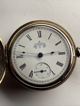 250275 Columbus Stopcolumbus Pocket Watch Us 6s 15j Gf Lever-set And Stem Wind S/n C. 1893