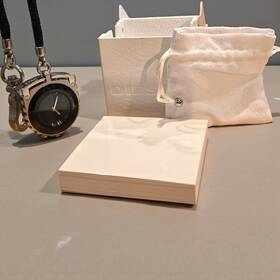 4109 Diesel Pocket Watch Dz With Original Packaging - Needs New Battery Rare