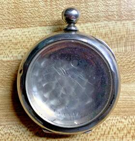 717430 Dueber 1880s 18 Size Newport Coin Silver Open Face Pocket Watch Case 84 Grams