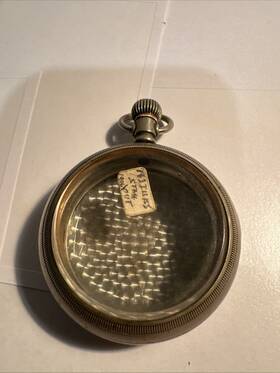 Item-c101 Dueber Antique 18s Open Face Pocket Watch Case Silverine
