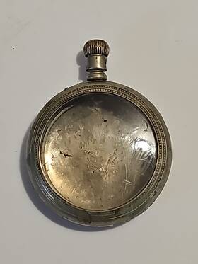 Item-c108 Dueber Vintage Open Face Pocket Watch Case Silverine