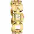 Dw0712 Dolce Gabbana D G Womens Bbq Round Square Case Gold Dial Watch