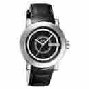 Dw0722 Dolce Gabbana Mens Central Park Black Leather Strap Watch
