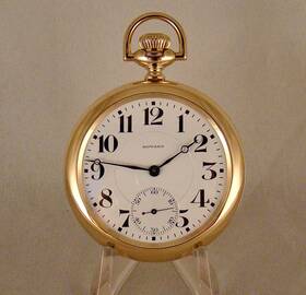 10-railroad E.howard 21j Series 10 14k Gold Filled Swing-out Open Face 16s Rr Pocket Watch
