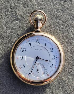 1910 E. Howard Watch Co 17jw Running E.howard 16s Series Inch 4 Pocket