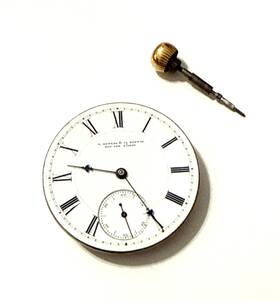 37867 E. Howard Watch Co 1868 Patent And Co. Boston Movement #37867 Not Running For Parts