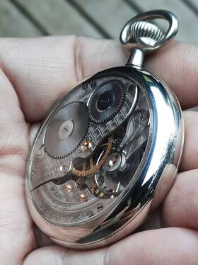 969096 E. Howard Watch Co Antique 16s Display Back Pocket A Real Vintage Beauty