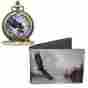 E86881 87483 Closeoutzone New Set Bald Eagle Collector Quartz Pocket Watch Slim Rfid Blocking Wallet 841932123364