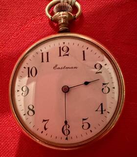 259395 Eastman Pocket Watch 25 Yr Gold Filled 10 Size