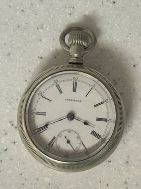 25734 Edgemere Vintage Private Label Chicago Illinois Pocket Watch Not Working