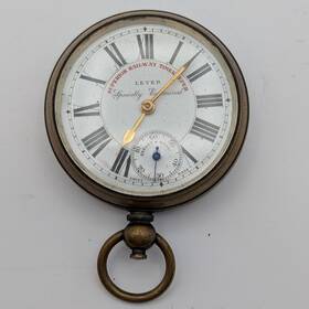 47001 Ekb Brevet Superior Railway Timekeeper 54mm Pocket Watch Parts Repair