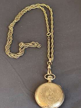 10743579 Elgin 1904 14k Solid Gold Hunter Case 16s Pocket Watch Sn