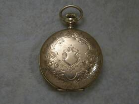 10796034 Elgin Elgin- 10796034- Model 2- 0s- 7j- Gold Filled- Hunting- Pocket Watch