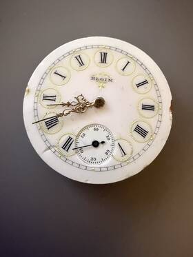 10893825 Elgin 1921 Pocket Watch Movement 15j Model 2 Class 115 6s Ticks Needs Service