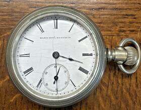 1101836 Elgin 18s 7j - 1883 Sn Pocket Watch Not Working Repair Or Parts