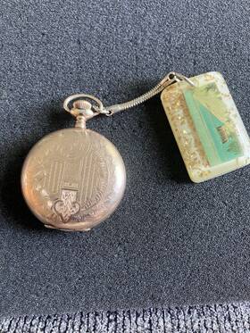 11317220 Elgin 14k Yellow Gold Vintage Pocket Watch Not Running