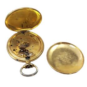 114-6498-6013 Elgin Pocket Watch Wm Parts Or Repair No Face Crown Nonworking