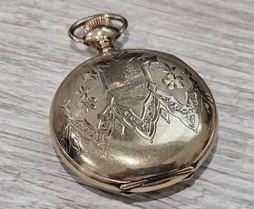 11726394 Elgin Vintage Pocket Watch 7j Serial # Works Great