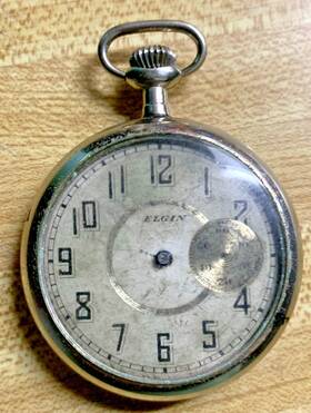 11781788 Elgin 1905 Grade 290 Model 6 Watch 7 Jewels With Nice Nickel Case 50 Mm For Parts