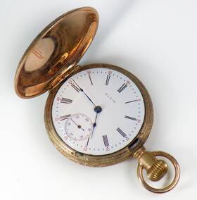 1178816 Elgin Full Hunter Engraved Case 18s 15j Rund