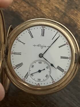 11847555 Elgin Vintage 1905 National Pocket Watch Size 12 Hunting 15 Jewels Collectible