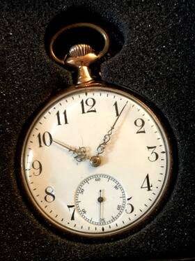 1184774 Elgin 1883 Pocket Watch 11 Jewels Gold Plated Runs Excellent Condition