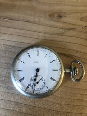 11866430 Elgin Pocket Watch Grade 290 Size 16s 7 J Works / Serial #