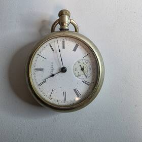 13-c791 Elgin Vintage 1901 Open Face Pocket Watch