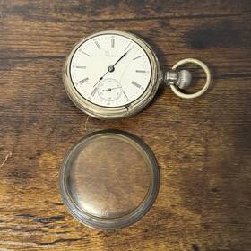 13069640 Elgin Vtg 1908 Pocket Watch Grade 287 Size 18s 7j Crescent Swing-out Case