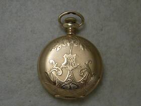 13543049 Elgin Elgin- 13543049- Model 2- 7j- Hunting- Gold Filled- Pocket Watch