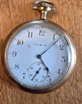 13773876 Elgin Pocket Watch Engraved Stag Grade 303 Repair Parts