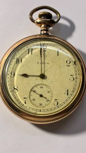Elgin 140234 Vintage 1900s National Pocket Watch - Gilbraltar Model 7 Jewels 14023417