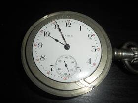 14122939 Elgin 1910 Working Pocket Watch Lever Set With Serial Number #14122939 Grade 316