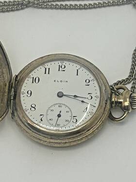 14363730 Elgin Antique Pocket Watch - Year 1910 Size 6 7 Jewels Grade 289 S/n