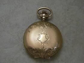 14390995 Elgin Elgin- 14390995- Model 2- 7j- Hunting- 1910- Gold Filled- Pocket Watch