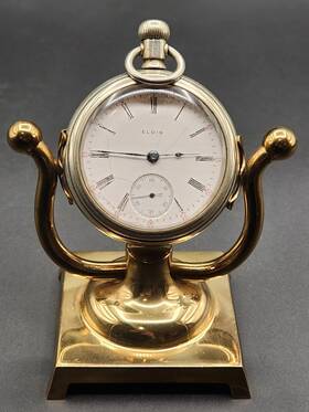 14453689 Elgin 1910 - 7 Jewel Pocket Watch Sn Case For Parts / Repair Vtg