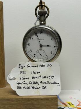 14581774 Elgin 1910 Pocket Watch Size 18