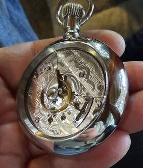 14627718 Elgin 1910 17 Jewel Grade 336 Size 18 Model 5 Pocket Watch Video