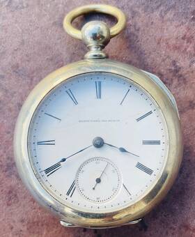 1473031 Elgin 18s 11j 1884 Pocket Watch With Horse Jockey