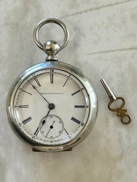 Elgin 1474763 Working 1884 National Keywind Antique Pocket Watch 18s Grade 13 S#1474763