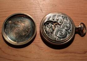 14935651 Elgin 1910 15 Jewel Pocket Watch # Unscrewable Back And Front