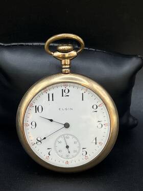 14938396 Elgin Vintage 15 Jewels Pocket Watch 10k Gf Philadelphia Case Co. 20 Years