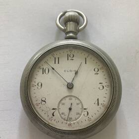 15213407 Elgin 1911 Grade 294 Model 5 18s 7j Open Face Not Running Good Balance Nr