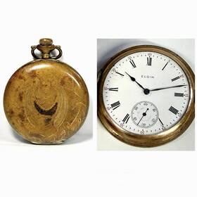15430400 Elgin Antique 1911 Hunting Pocket Watch 16s 7j Grade 290 Gold Filled For Repair