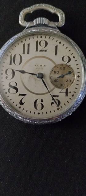15622524 Elgin Pocket Watch Antique Working