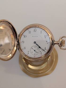 15813626 Elgin Pocket Watch 15813626. Size 16s 17 Jewels Running Perfectly Well